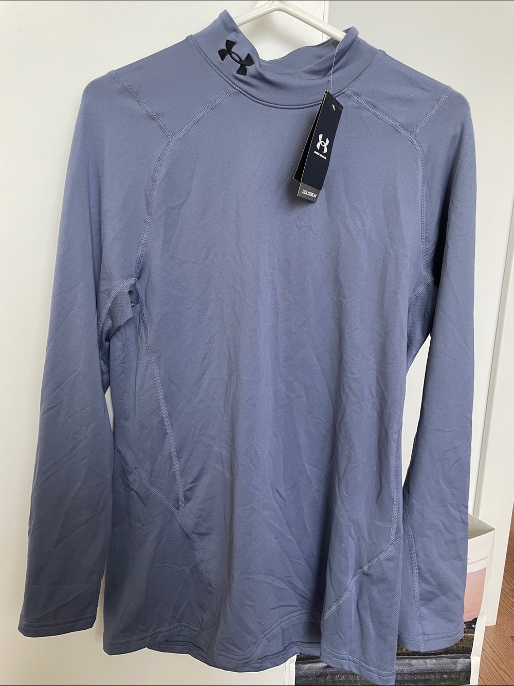 Under Armour Men’s Long-Sleeve Compression Top - Dusty Blue